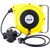 Ferramenta Pro AVVOLGICAVO ANTIURTO PROLUNGA 15 m ZECA 4315/GS 3 con 3 PRESE e SPINA SCHUKO