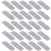IWOWHERO 50 Pezzi Set 50 Pezzi Ammortizzatori Autoadesivi per Porte Scorrevoli Armadio, Posizionatori Superiori per Binari Porta Scorrevole, Accessori Fermo Ammortizzatore per Ante Armadi e