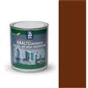 2BM Smalto Sintetico ad Alta Resistenza Rosso Ossido RAL3009 a Solvente Brillante Inodore, Non Ingiallente, Adatto a Legno, Metallo e Muro, Per Interni ed Esterni | Formato 0,75 lt
