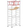 SCEDIL Trabattello altezza di lavoro 5,00 m in acciaio serie M4 LUX BASE NORMALE made in italy I SCEDIL
