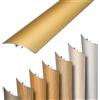 Dalsys profilo di transizione autoadesivo, a innesto e collegabile 186cm x 37mm in alluminio, listello passaggio pavimento compensazione dislivello, oro