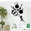 WYFCL Adesivi Murali Cosmetici Adesivi Murali Salone Di Bellezza Donna Ragazza Camera Trucco Adesivo Murale Personalità Adesivo Murale Creativo 28 * 41Cm