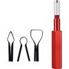 Eawfgtuw Manico per levigatura angolare per saldatura a pavimento in vinile PVC, cazzuola in lega di alluminio con 3, compatibile con strumenti di plastica per scuoiare, blu, giallo, rosso (rosso)