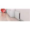 Eurodeco 5 pezzi / 10 metri battiscopa - bianco - 2 metri - materiale duro/simile alla plastica - decorazione - Parete - pavimento - soffitto (DP6)