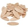 Gedotec Piastre di collegamento in legno misura 10 connettore per mobili faggio naturale chiamato anche Lamello | tassello piatto con spessore 4 mm | connettore in legno lamelle - 53x19x4 mm