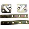 inferramenta Coppia Perni Con Piastra Quadra Cava Da 75 Mm | Modello CAR06 | Supporto Robusto E Affidabile Per Strutture Metalliche E Carpenteria
