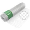 Wiltec Rete metallica per recinzione, voliere, gabbie, rete zincata 1 x 25 m, maglia esagonale da 50 mm, in acciaio zincato, resistente alle intemperie
