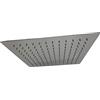 Vet italy Vetrineinrete® Soffione per doccia da bagno slim quadrato 30x30 cm effetto pioggia cromato attacco universale 1/2