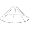 SMITS Telaio per paralume, bianco plastificato, diametro inferiore 50 cm, altezza 21 cm