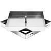 ALLINOX Chiusino Zincato Botola a Scomparsa Sigillo Porta Pavimento Leggero 10/Dc Da Riempimento (CM 33x33xH5)