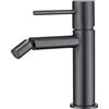MICE COLLECTION BDM039-2BGM Rubinetto miscelatore per bidet per WC acqua fredda/calda Serie Monza Black Gun Meta Grigio molto scuro satinato