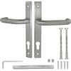ALSTEN TECH Maniglia per porta a forma di U, set di 90 maniglie per porta PZ cilindri profilati con guarnizione lunga in acciaio inox, per porte interne e porte esterne, finitura satinata
