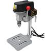 SUBKUDY Trapano a colonna 340 W, trapano da tavolo, 220 V, 0,6 - 6,5 mm, mini trapano per legno con pressa
