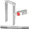 Lun Fix Gancio diretto 60/175 mm per cartongesso, staffa soffitto CD 60/27, supporto profilo, gancio a U acciaio 0,8 mm, montaggio preciso, 100 pezzi