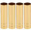 Generic XYWHPGV 4 pezzi 25 mm x 100 mm copertura per in metallo tono oro con manicotti copri prese per lampadario(268ea c5ada 10f41 d5a67 6175e c2aef