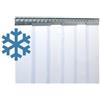 Zettl GmbH tenda a strisce in PVC resistente al freddo temperatura di esercizio: da +/-0,0°C a -25°C, lamelle 200x2 mm trasparenti, altezza 2,00 m, larghezza 1,20 m (0,90 m), acciaio inox