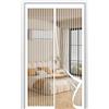 YXRS Zanzariera Magnetica Porta Finestra 98 x 170 cm Si Chiude da Sola Zanzariera con Magneti Nessun Attrezzo Richiesto Adatto a Bambini e Animali Domestici, Bianco