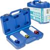 STIX Set di 3 chiavi a bussola CR-MO da 1/2 pollici per cerchioni in alluminio - Avvitatore a percussione dadi con protezione in plastica, dadi da 17, 19, 21 mm per montaggio ruote