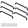 FEEIMOL 6 pezzi Maniglie per Cassetti Maniglie per Mobili Cucina Maniglie per Porta Alluminio Lega Armadio Comò Maniglia Pomelli Porta Maniglie Distanza del foro 160 mm