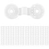 reamhome 100 clip per rete ombreggiante, ganci per rete ombreggiante, clip di fissaggio per telo, clip in plastica, morsetto di fissaggio, colore bianco