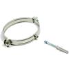 EUROPROFIL COLLARE FASCETTA MURALE Diam 300 mm ACCIAIO INOX FISSAGGIO A MURO TUBI CANNE FUMARIE