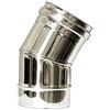 MBM Curva 30 canna fumaria DN 200 tubo acciaio inox 316