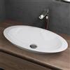 Mai & Mai Lavabo da Appoggio 59,3x35,1x10,7cm, Lavandino Bagno Ovale Colossum802 Lavabo da Minerale Fuso