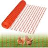 LZQ Rete di protezione 30 m x 1 rotolo di recinzione in plastica, per pollame, colore: arancione