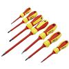 MIRSTORE SERIE DA 7 CACCIAVITI INTAGLIO E CROCE ISOLATI 1000V CON CERCAFASE INTEGRATO SET GIRVITI DA ELETTRICISTA
