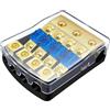 reamhome Portafusibili ANL A 4 Vie, Blocco di Fusibili In Rame da 0/2/4 A 4/6/8, 60 A, per Amplificatore Audio per Auto