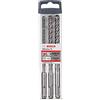 Bosch AccessoriesAccessories 2608576201 Set di punte per Martelli SDS Plus-7X per Calcestruzzo e Muratura, 0 W, 0 V, 3 tlg, 1, Set di 3 Pezzi