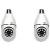 LEOFLA 2X Telecamere di Videosorveglianza con Visione Notturna Smart WiFi HD 360°