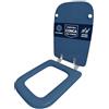 HYDRO HOME - Copriwater Ideal Standard Conca Come Originale, Tavoletta WC Ideal Standard con Cerniere Inclinate Idonee, Coperchio Water Copri Water in Legno Rivestito (BLU FONDALE)