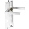 ERGO line CUBE guarnizione per porte in acciaio inox maniglie per porte di stanze set di maniglie con piastra di copertura lunga, guarnizione per porte, maniglia