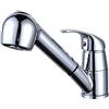 Xmiral Rubinetto singolo con beccuccio per cucina Rubinetti estraibili Rubinetti per lavello girevole Miscelatore spray Cucina, da e bar Doccia Soffione Colonna Temperatura