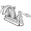 Kingston Brass GKB5611AL 4 Pollici Centerset-Miscelatore per lavabo con Pop-up Retail, Cromato Lucido, 3-5/8 inch in Spout Reach
