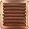 EINSIDE Griglia aerazione quadrata con rete anti insetti, Rame 23x23 cm