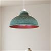 DC VOLTAGE Paralumi industriali stile retrò per lampade a sospensione, forma a cupola curva in metallo, facili da montare per apparecchi di illuminazione da soffitto. (Cama dell'esercito)