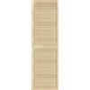 DecoMeister Porte a Lamelle in Legno 494x1700 mm Confezione da 1 - Porta Lamella Pino Massiccio - Anta per Armadio a Persiana Aperta - Frontali Mobili e Antine per Guardaroba - Legno Naturale Grezzo