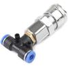Saddgo Connettore compressore d'aria per giunto a tre vie dritto per camion e pistole ad aria compressa con raccordi pneumatici