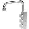 Shurity Rubinetto di prelievo Sottofinestra per depuratori 3 Vie 6mm. Shurity Napoli (Cromo)