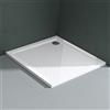 Mai & Mai Piatto Doccia 90x90x4cm in Acrilico, Piatto Doccia Quadrato Antiscivolo Bianco, Lucia01AR