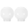 VILLCASE Paralume Per Lampada A Globo In White, 2 Pezzi Paralume in Di Ricambio Da 15cm Di Diametros Coperchio Per Lampada A Sfera Con A Filo Tondo Da 8cm Per Applique Paralume