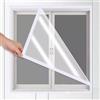 KDDFN Pellicola Isolante per Finestre per Inverno,Pellicola Protettiva Antifreddo,Pellicola in Vetro Morbido,Pellicola per Isolamento,Kit di Vetri Secondari,Contro Il Freddo (50x100cm/20x39)
