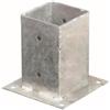 Unifix Staffa ancoraggio a bicchiere per pali quadrati 91x91mm.Portapalo con base 15x15cm, con 4 fori da avvitare.Boccola portapalo in acciaio da 91x91xH.150mm