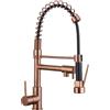 Schläfer 35206516 | Miscelatore Lavello Cucina Rame con Bocca Girevole 360° e Doccetta Estraibile, Rubinetto Cucina Professionale con Doccetta Estraibile in Ottone, Miscelatore Lavello con Doccino
