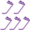 HNULGVI Ganci A J Pannello in rete metallica, gancio multiuso in plastica da parete, accessorio for scaffalature espositive for supermercati, doghe for riporre gli oggetti in casa(Purple-7.3x1.8cm,50PCS)