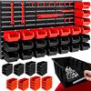 DEUBA® Pannello Preforato Portautensili 43 pz. Box Impilabili Parete Attrezzata Officina Organizer Ampliabile Garage