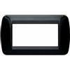 Bticino Legrand/Bticino - Piastra 4 Moduli Nero Solid