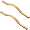 jiajulashou123 2 Pezzi Maniglie per Armadietti Maniglie per Mobili Dorate Maniglie per Cassetti da Cucina Moderne Maniglie per Porte in Alluminio per Camera da letto Soggiorno Cassetto (Hole distance:160mm)